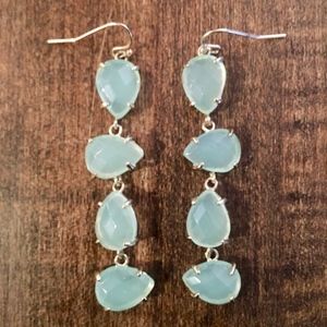 Kendra Scott Chalcedony Drop Earrings