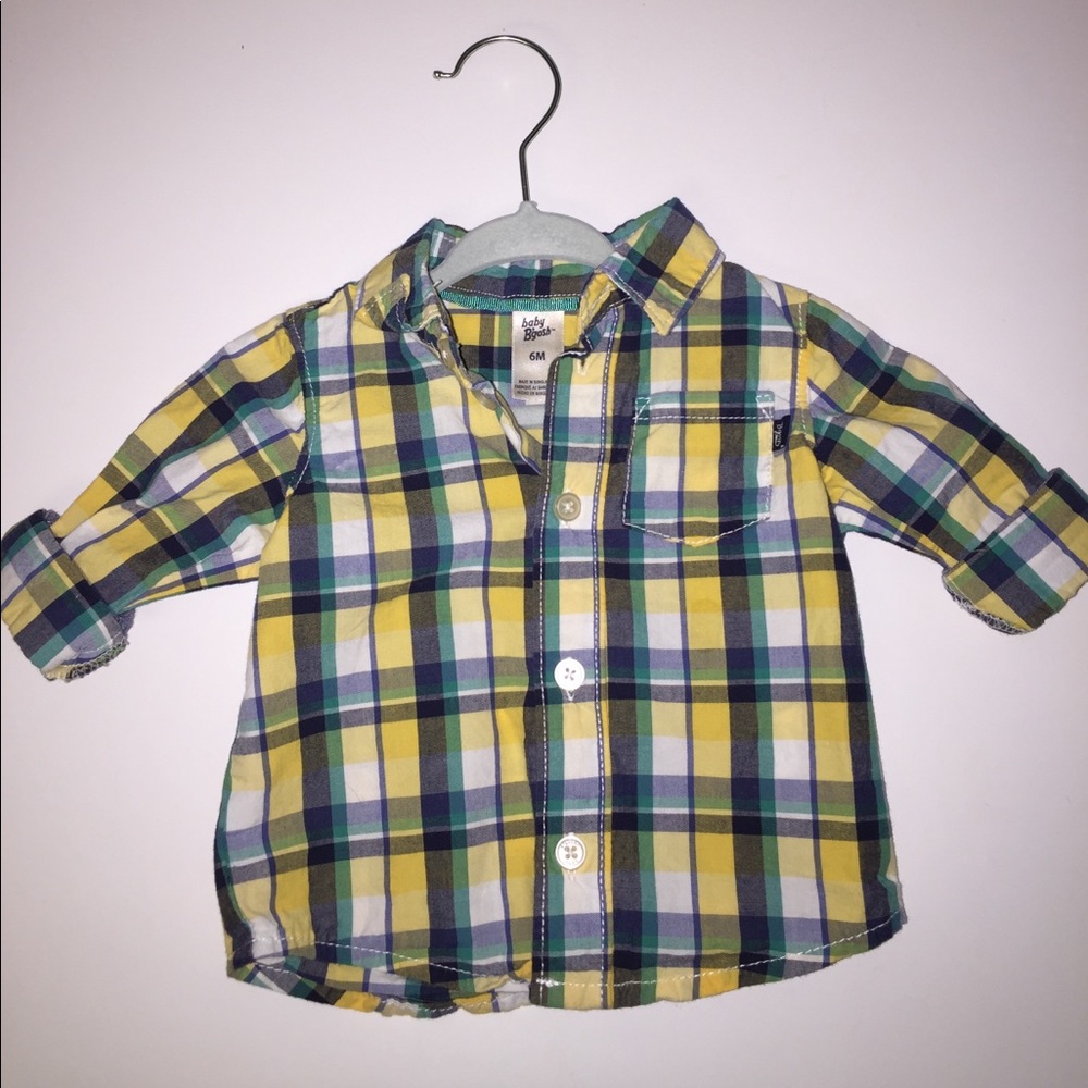 Baby B'gosh button up plaid shirt