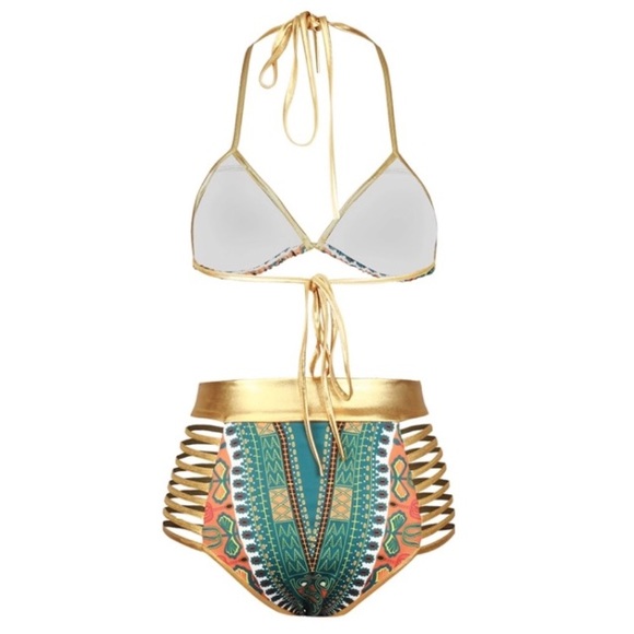 😍1 LEFT - Gorgeous Aztec Geometric Print Bikini - Picture 5 of 5