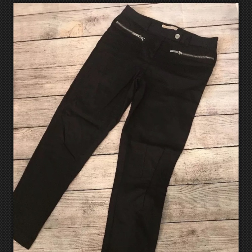 Michael Kors Black Stretch Skinny Leg Cropped sz 2