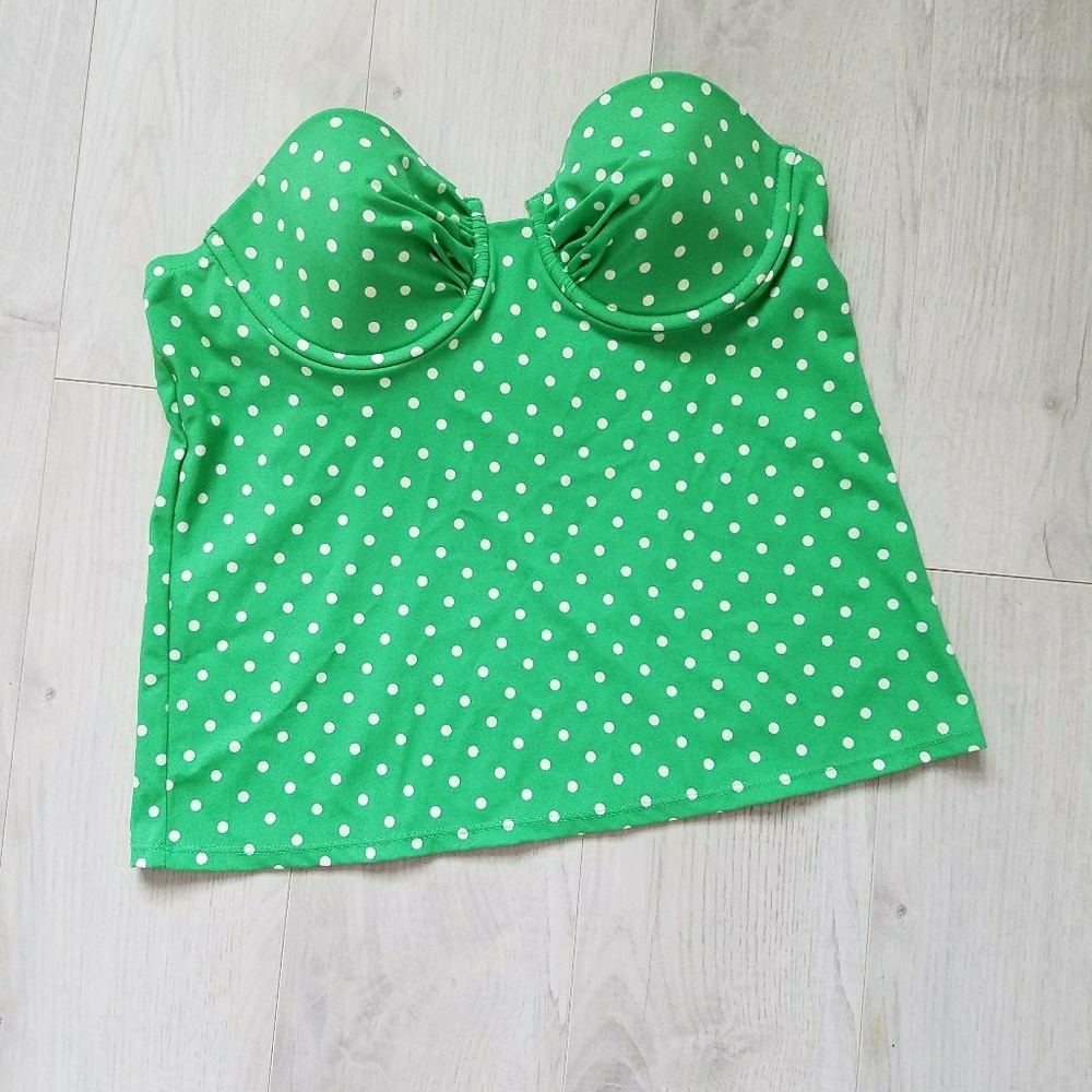 NWOT J Crew Cute Polka Dot Swimwear Top