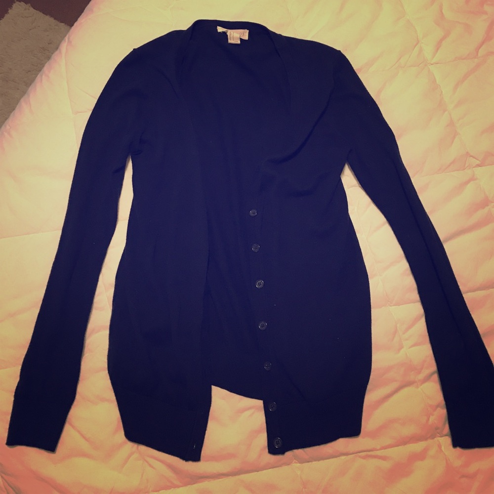 Navy cardigan