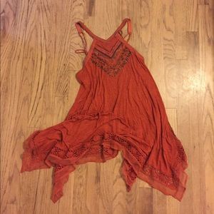 Free people tunic handkerchief hem