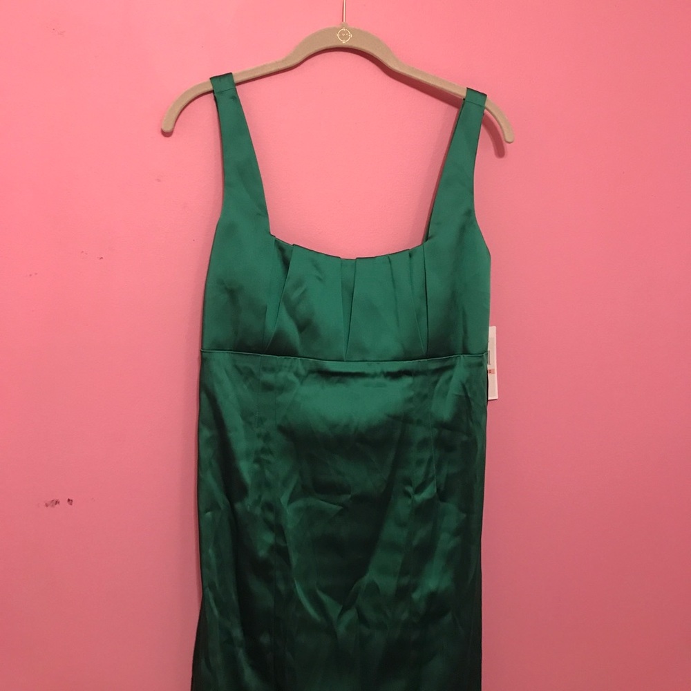 Green silk Calvin Klein dress