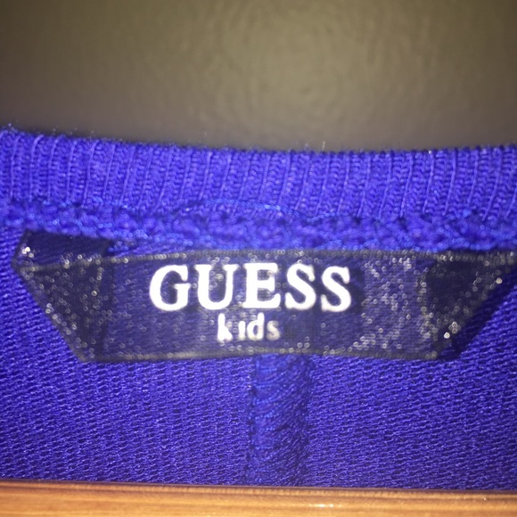 Guess kids blue and leopard print blouse - Picture 2 of 3