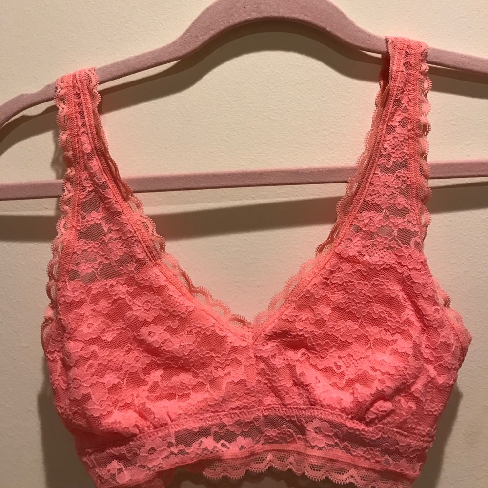 Aerie pink lace bralette