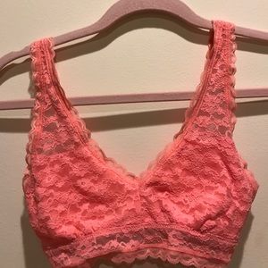 Aerie pink lace bralette