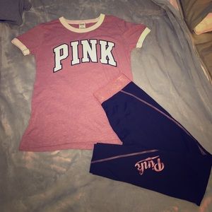 Pink shirt and leggings