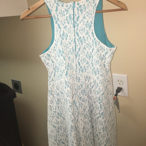 Blue and White Lace Dress - Picture 2 of 2