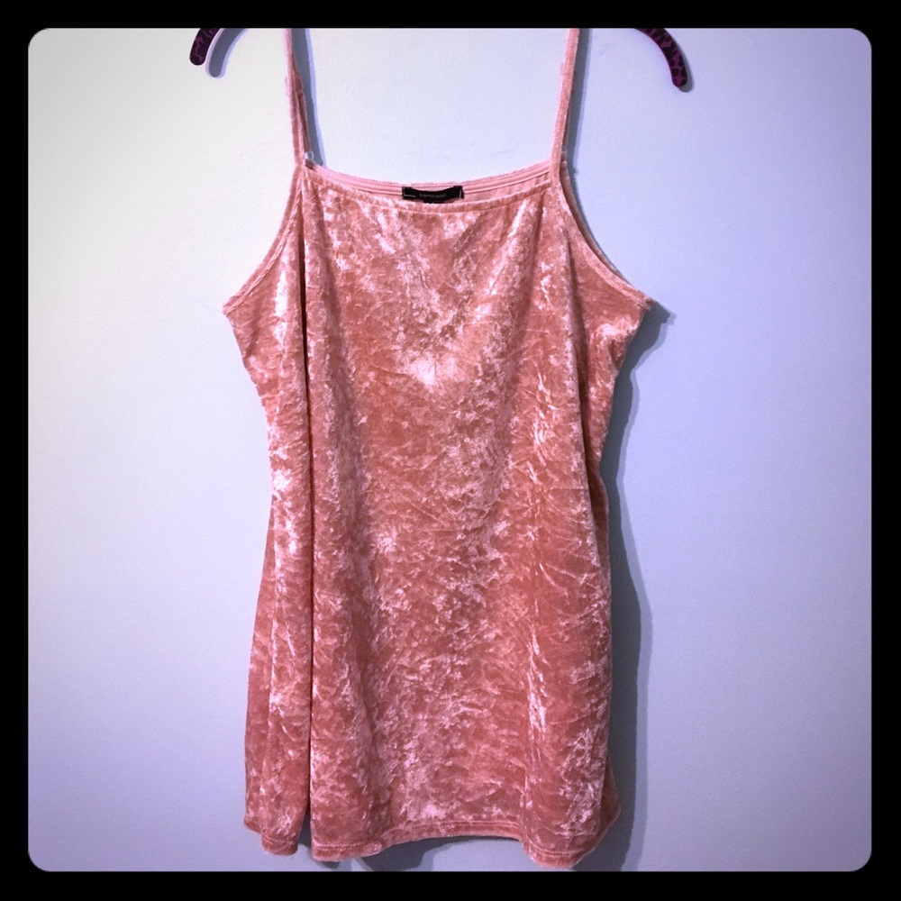 Light pink velvet shirt