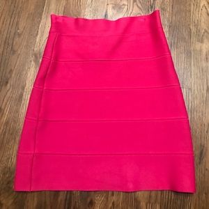 BCBG pink berry bandage mini skirt
