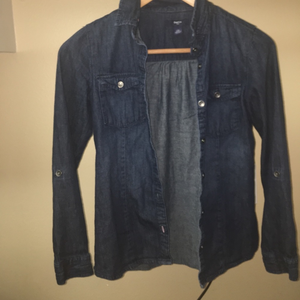 Button up jean jacket/blouse