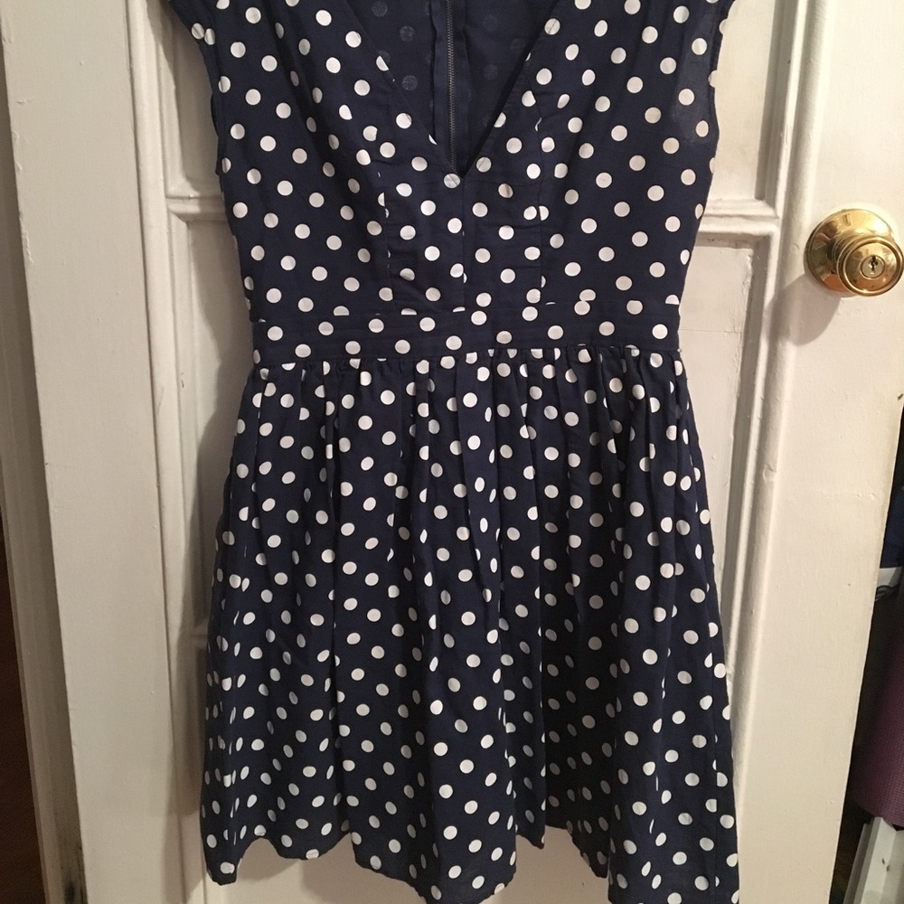 Tea n Rose polka dot flare dress