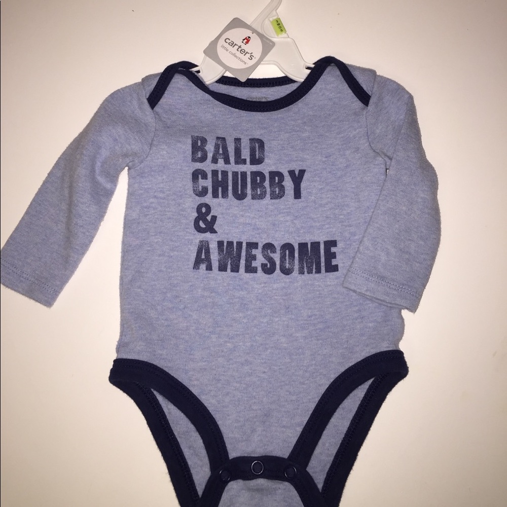 Bald chubby & awesome onesie
