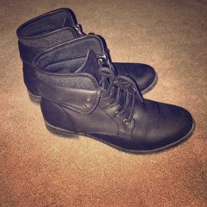 Women's Black Combat Boots