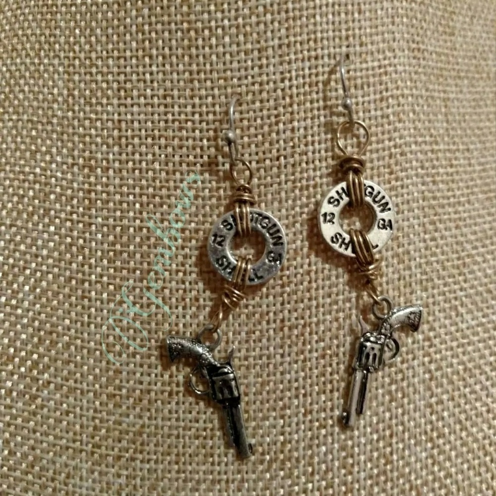 12 GA and pistol earings