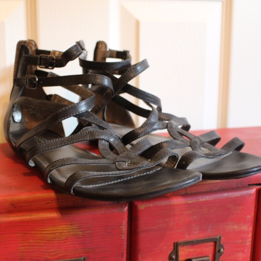 Black Strappy Sandals