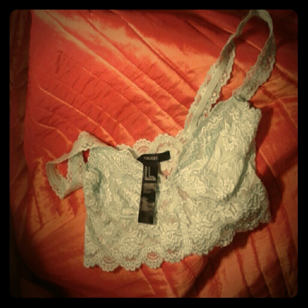 Forever21 Light Blue Lace Bra