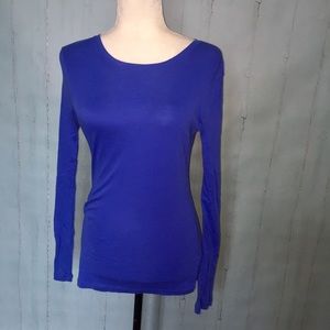 Blue Long Sleeve Top