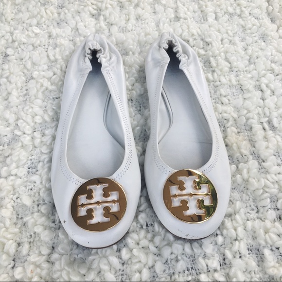 Tory Burch Shoes - TORY BURCH reva flats in white