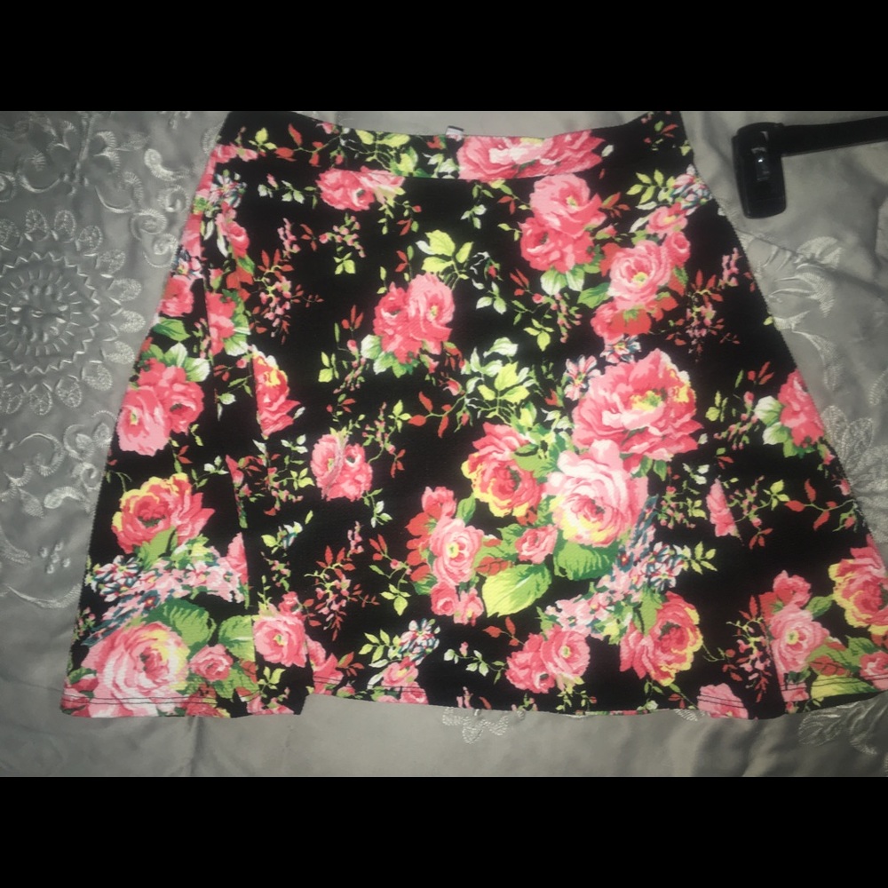 Floral Mini Skirt