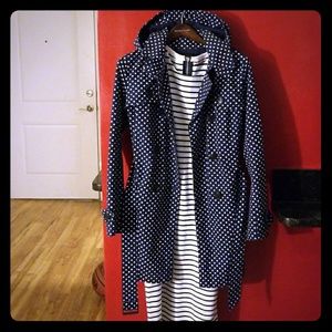 Gap polka dot trench coat