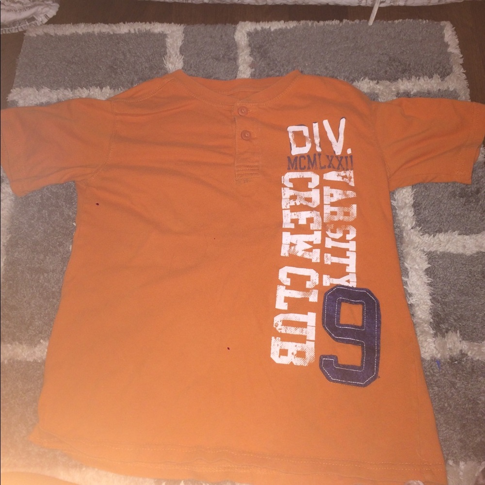 Orange Tee for 10-12  yr old boy ( L/G )
