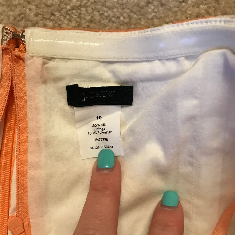 J crew outlet orange dress
