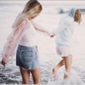 brandy melville blue windbreaker