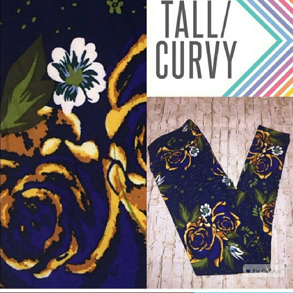 Lularoe Disney Roses Beauty and the Beast LEGGINGS
