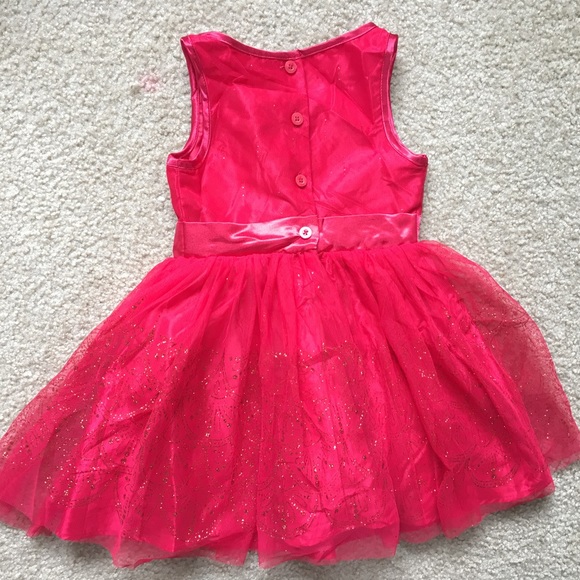 Cherokee girl red glittery dress sz XS 4/5 - Picture 5 of 5