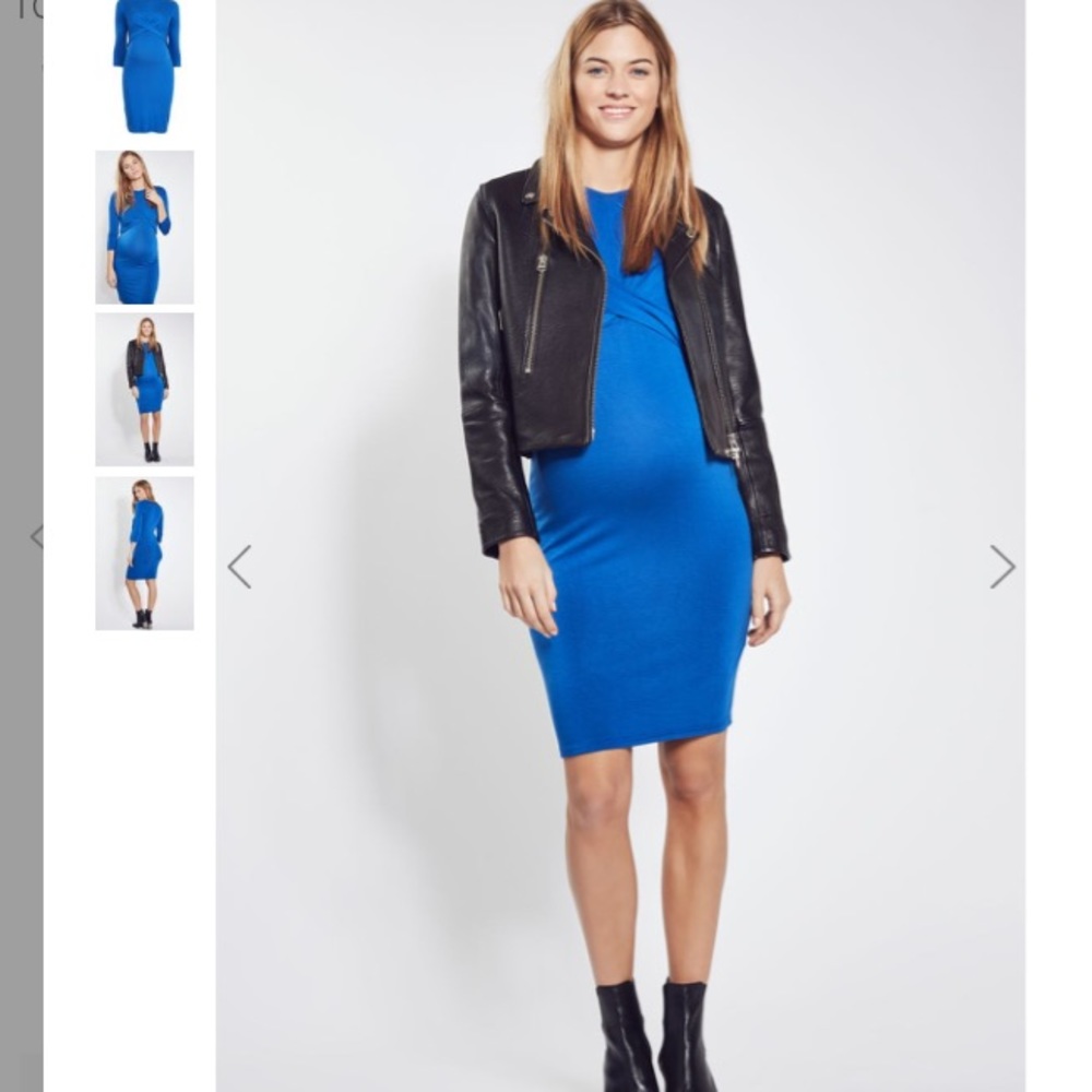 Last chanceπ NWT Topshop bodycon maternity dress - Picture 3 of 5
