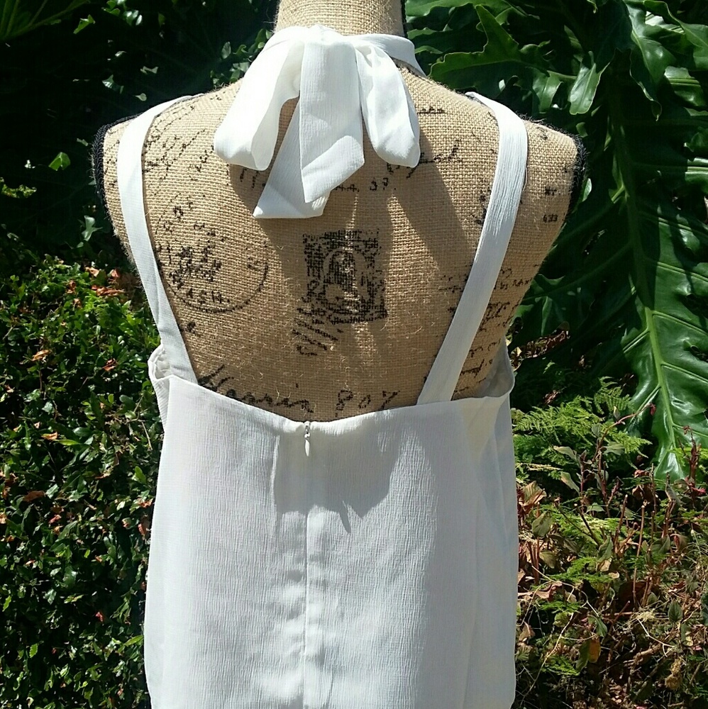 SLEEVELESS SHOULDER STRAP HALTER TOP - Picture 3 of 5