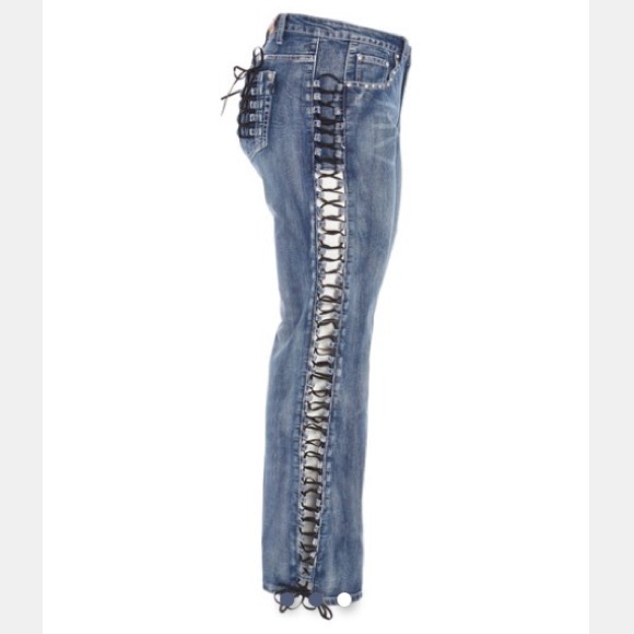 Lace-up jeans - Picture 3 of 4