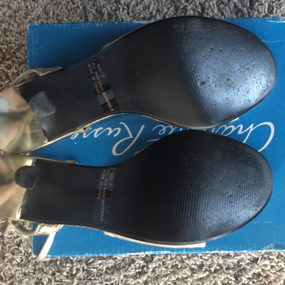 Gold Metallic Heels - Picture 5 of 5