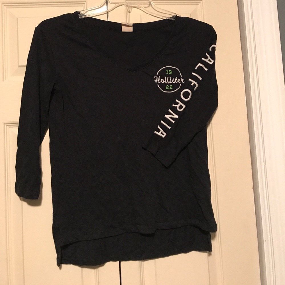 Black Hollister V neck