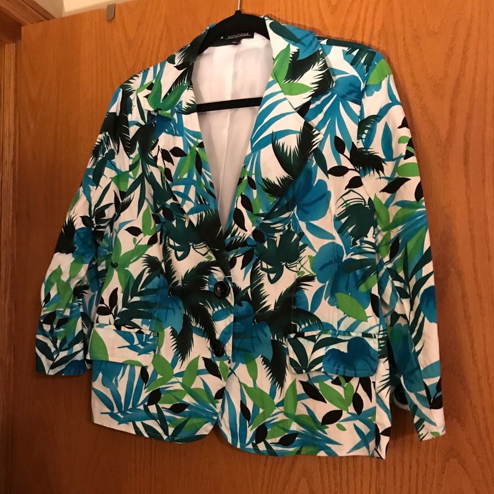 Fun print blazer