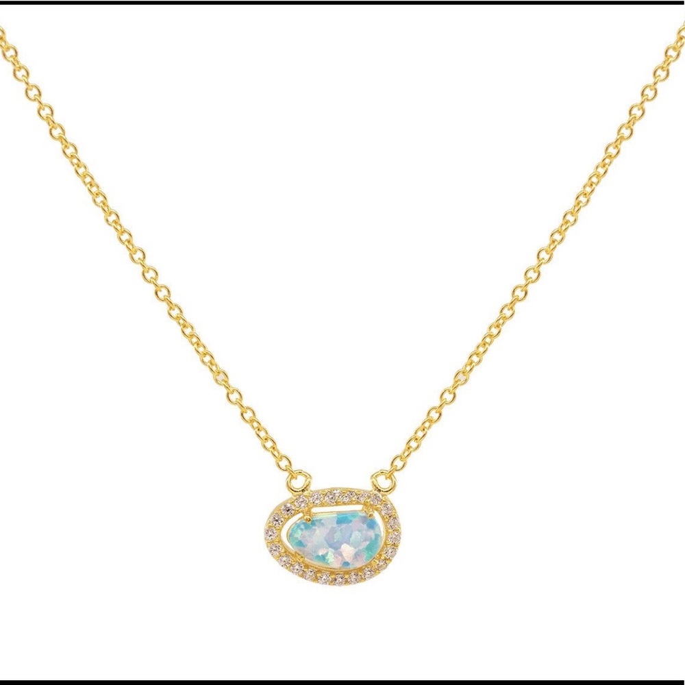 Opal choker necklace by FRonay real 925 silver