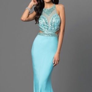 Sky blue prom dress 👗