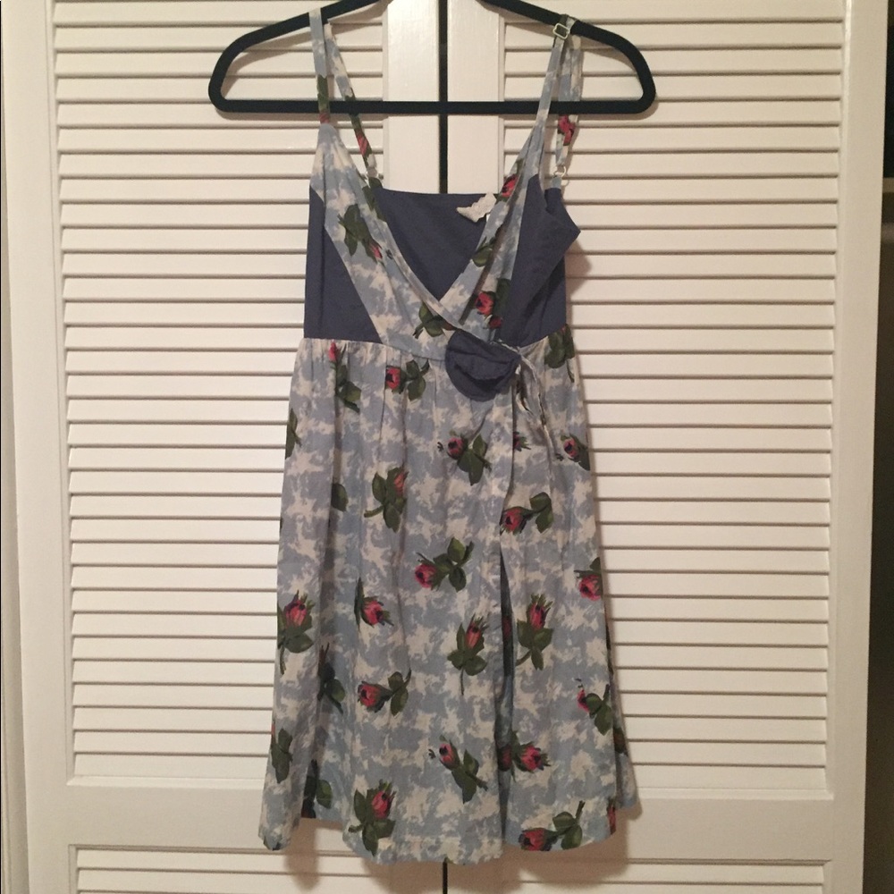 Floral Anthropologie wrap dress