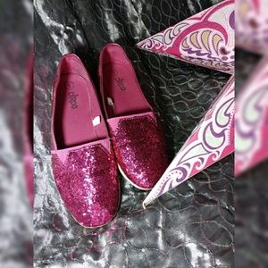 Circo pink sequin shoes - fits size 7