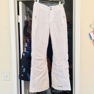 Columbia White Ski Pants