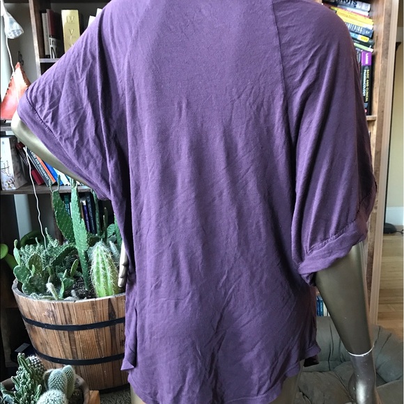 LA made eggplant tunic tee - Picture 3 of 3
