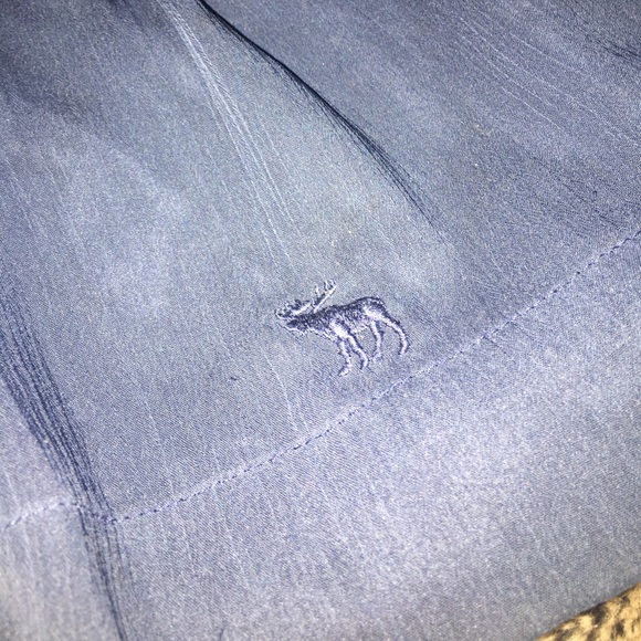 Beautiful Abercrombie Blue Silk Skirt - Picture 2 of 4