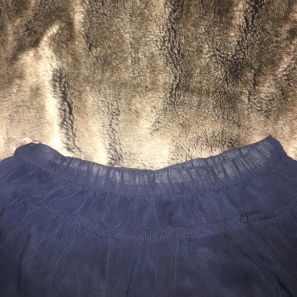 Beautiful Abercrombie Blue Silk Skirt - Picture 3 of 4