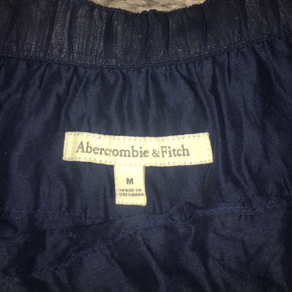 Beautiful Abercrombie Blue Silk Skirt - Picture 4 of 4