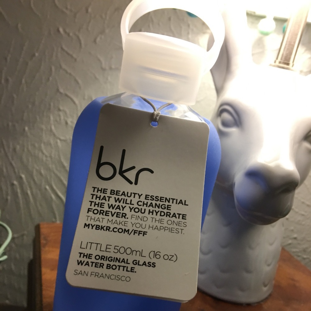 Glass water bottle