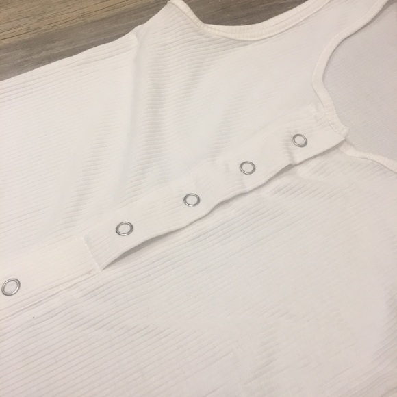 White Ribbed Midi Dress - Picture 2 of 2