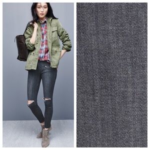 🔥Current/Elliot 'Soho Zip' Distressed Skinny