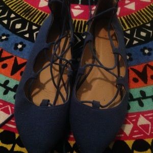 Ballerina Lace Up Flats